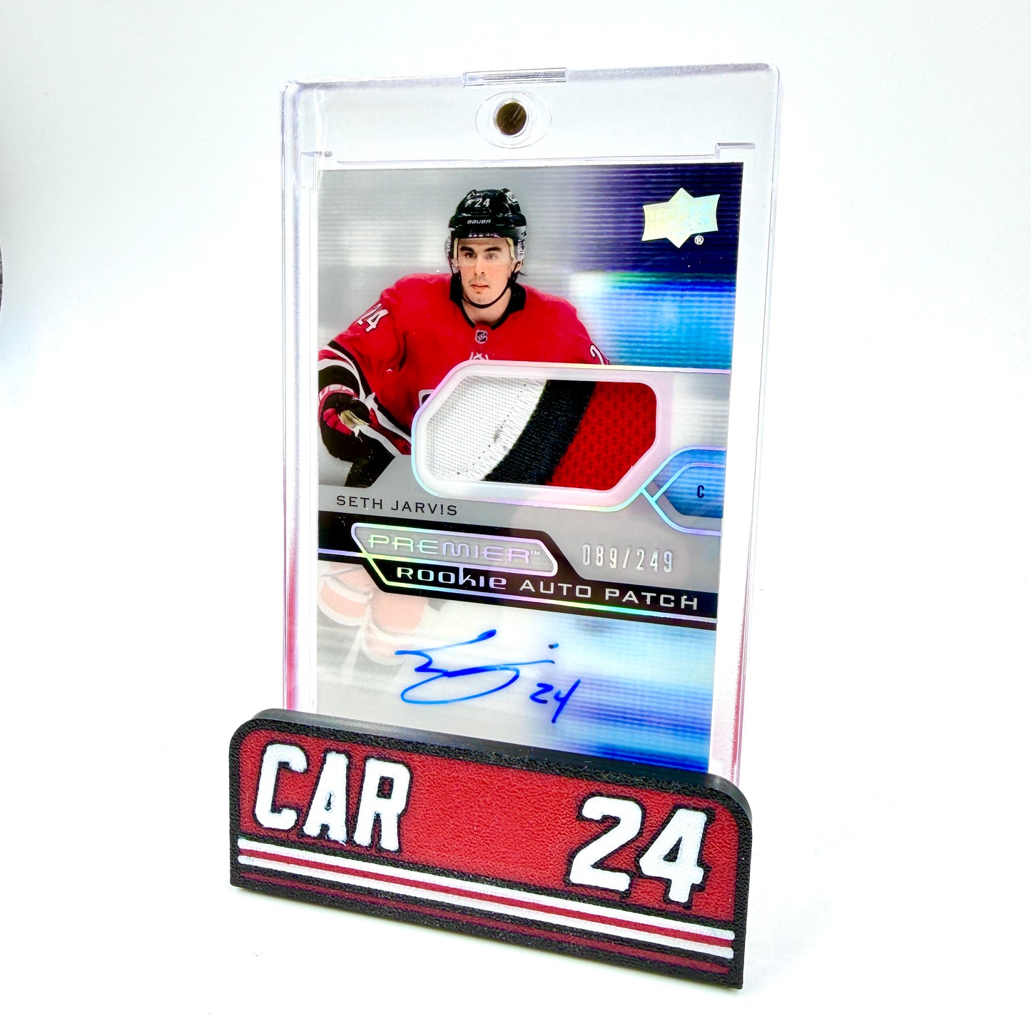 Hockey Card Stand - Carolina #24