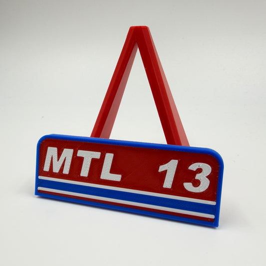 Hockey Card Stand - Montreal #13